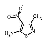 CAS#: 40184-32-5， 3-Methyl-4-Nitro-1,2-Thiazol-5-Amine