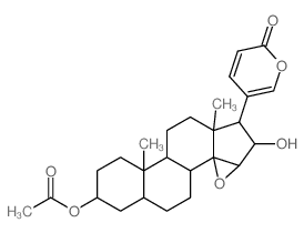 CAS#: 4026-96-4， 3b-Acetoxy-16b-Hydroxy-14,15b-Epoxy-5b-Bufa-20,22-Dienolide