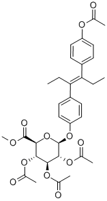 CAS#: 40269-22-5， Acetyldiethylstilbestrol 2,3,4-Tri-O-Acetyl-D-Glucuronide Methyl Ester