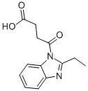 结构式 CAS# 402944-83-6, 4-(2-乙基-苯并咪唑-1-基)-4-氧代-丁酸