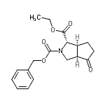 CAS 登录号：402958-21-8， 2-苄基1-乙基(1S,3aR,6aS)-4-氧代六氢环戊并[c]吡咯-1,2(1H)-二羧酸酯