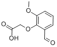structure of CAS# 40359-30-6, 2-(2-Formyl-6-Methoxyphenoxy)Acetic Acid;2-(2-Formyl-6-Methoxy-Phenoxy)Acetate;2-(2-Methanoyl-6-Methoxy-Phenoxy)Ethanoate;Zinc00168206