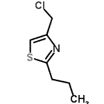 CAS#: 40516-58-3， 4-(Chloromethyl)-2-Propyl-1,3-Thiazole