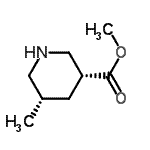 CAS#: 405513-11-3， Methyl (3R,5S)-5-Methyl-3-Piperidinecarboxylate