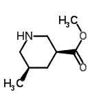 CAS#: 405513-12-4， Methyl (3S,5R)-5-Methyl-3-Piperidinecarboxylate