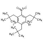 CAS#: 40572-26-7， 1-Bromo-2,4,6-Tris(2,2-Dimethylpropyl)-3-Iodo-5-Nitrobenzene