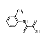 结构式 CAS# 406190-09-8, [(2-甲基苯基)氨基](氧代)乙酸