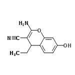 CAS#: 406195-80-0， 2-Amino-4-Ethyl-7-Hydroxy-4H-Chromene-3-Carbonitrile