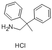 structure of CAS# 40691-66-5, 2,2-Diphenylpropylamine Hydrochloride;2,2-Diphenylpropylamine Hydrochloride;T5528530