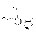 CAS#: 40713-26-6， 6,7-Diethoxy-3-Methyl-1-Benzofuran-2-Carboxylic Acid