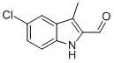 structure of CAS# 40731-16-6, 5-Chloro-3-Methyl-1H-Indole-2-Carbaldehyde;5-Chloro-3-Methyl-1H-Indole-2-Carboxaldehyde;Ec-000.1859