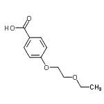 结构式 CAS# 40782-64-7, 4-(2-乙氧基乙氧基)苯甲酸