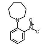 结构式 CAS# 40832-88-0, 1-(2-硝基苯基)氮杂环庚烷
