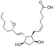 CAS#: 40834-96-6， (Z)-7-[(1R,2R,3R,5S)-3,5-Dihydroxy-2-[(E,3S)-3-methoxyoct-1-enyl]cyclopentyl]hept-5-enoic acid