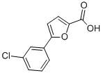 structure of CAS# 41019-44-7, 5-(3-Chloro-Phenyl)-Furan-2-Carboxylic Acid;5-(3-CHLORO-PHENYL)-FURAN-2-CARBOXYLIC ACID;5-(3-Chlorophenyl)-2-Carboxylic Acid;5-(3-CHLOROPHENYL)-2-FUROIC ACID