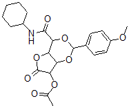 CAS 登录号:41111-85-7, N-环己基-5-O-乙酰基-2,4-O-(4-甲氧基苄亚基)葡萄糖二酸-1-酰胺-6,3-内酯