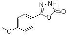 structure of CAS# 41125-75-1, 5-(4-Methoxyphenyl)-1,3,4-Oxadiazol-2(3H)-One;2-p-Methoxyphenyl-oxadiazol-1,3,4-one-5;5-(4-Methoxyphenyl)-1,3,4-oxadiazol-2(3H)-one #;5-(4-methoxyphenyl)-1,3,4-oxadiazol-2-ol