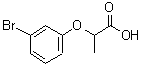 structure of CAS# 41183-67-9, 2-(3-Bromophenoxy)Propanoic Acid;2-(3-bromophenoxy)propanoic acid;2-(3-Bromophenoxy)propanoic acid #;2-(m-Bromophenoxy)propionic acid