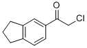 structure of CAS# 41202-24-8, 2-Chloro-1-(2,3-Dihydro-1H-Inden-5-Yl)Ethanone;2-Chloro-1-Indan-5-Yl-Ethanone;2-Chloro-1-(5-Indanyl)Ethanone;Zinc04200501