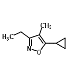 CAS#: 412301-35-0， 5-Cyclopropyl-3-Ethyl-4-Methyl-1,2-Oxazole