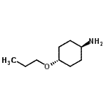 structure of CAS# 412356-51-5, trans-4-Propoxycyclohexanamine;(1r,4r)-4-propoxycyclohexanamine