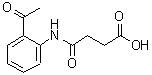 structure of CAS# 41242-37-9, 4-[(2-Acetylphenyl)Amino]-4-Oxobutanoic Acid;(Carboxy-3 propionamido)-2 acetophenone;3-[N-(2-acetylphenyl)carbamoyl]propanoic acid;4-((2-Acetylphenyl)amino)-4-oxobutanoic acid