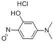 结构式 CAS# 41317-10-6, 2-亚硝基-5-二甲基氨基苯酚盐酸盐