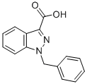 structure of CAS# 41354-03-4, 1-Benzyl Indazolyl-3-Carboxylic Acid;1-Benzyl-1H-Indazole-3-Carboxylic Acid;1-BENZYL-1H-INDAZOLE-3-CARBONIC ACID;1-BENZYL INDAZOLYL-3-CARBOXYLIC ACID