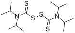 structure of CAS# 4136-91-8, Tetraisopropylthiuram Disulfide;Diisopropylcarbamothioylsulfanyl (Diisopropylamino)Methanedithioate;(Diisopropylamino)Methanedithioic Acid [[(Diisopropylamino)-Thioxomethyl]Thio] Ester;(Diisopropylamino)Methanedithioic Acid (Diisopropylthiocarbamoylthio) Ester