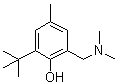 structure of CAS# 4142-59-0, 2-tert-Butyl-6-[(dimethylamino)methyl]-4-methylphenol;2-(TERT-BUTYL)-6-[(DIMETHYLAMINO)METHYL]-4-METHYLBENZENOL;2-(Tert-Butyl)-6-[(Dimethylamino)Methyl]-4-Methylphenol