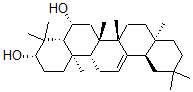 CAS 登录号：41498-79-7， 齐墩果-12-烯-3b,6b-二醇