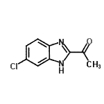 structure of CAS# 41510-16-1, 1-(5-Chloro-1H-Benzimidazol-2-Yl)Ethanone;1-(5-Chloro-1H-benzimidazol-2-yl)ethanone hydrochloride;1-(5-chloro-1H-benzo[d]imidazol-2-yl)ethanone;1-(6-chloro-1H-1,3-benzodiazol-2-yl)ethan-1-one