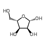 CAS#: 41546-19-4， beta-L-Ribofuranose