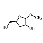 CAS#: 415704-37-9， Methyl 3-deoxy-D-erythro-pentofuranoside