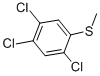 structure of CAS# 4163-78-4, 2,4,5-Trichlorothioanisole;1,2,4-Trichloro-5-Methylsulfanyl-Benzene;1,2,4-Trichloro-5-(Methylthio)Benzene;St5447267