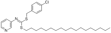 CAS#: 41643-24-7， (4-Chlorophenyl)Methyl Octadecyl-3-Pyridinylcarbonimidodithioate