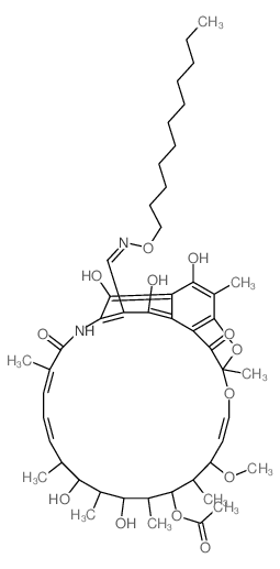 CAS#: 41776-59-4， 3-[[(Undecyloxy)imino]methyl]rifamycin