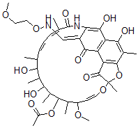 CAS#: 41776-68-5， 3-[(2-Methoxyethoxy)Iminomethyl]Rifamycin SV
