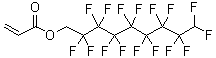 structure of CAS# 4180-26-1, 1H,1H,9H-Hexadecafluorononyl Acrylate;Prop-2-Enoic Acid 2,2,3,3,4,4,5,5,6,6,7,7,8,8,9,9-Hexadecafluorononyl Ester;Acrylic Acid 2,2,3,3,4,4,5,5,6,6,7,7,8,8,9,9-Hexadecafluorononyl Ester;474436_Aldrich