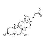 CAS#: 4185-00-6， (5beta,7alpha)-7-Hydroxy-3-Oxocholan-24-Oic Acid