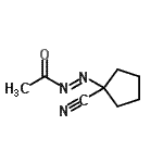 CAS#: 41857-32-3， 1-[(E)-Acetyldiazenyl]Cyclopentanecarbonitrile
