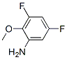 structure of CAS# 41860-67-7, 3,5-Difluoro-2-Methoxy-Benzenamine