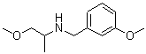 结构式 CAS# 418777-08-9, 1-甲氧基-N-(3-甲氧基苄基)-2-丙胺