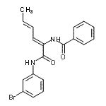 CAS#: 418794-60-2， N-{(2Z,4E)-1-[(3-Bromophenyl)Amino]-1-Oxo-2,4-Hexadien-2-Yl}Benzamide