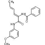 CAS#: 418796-45-9， N-{(2Z,4E)-1-[(3-Methoxyphenyl)Amino]-1-Oxo-2,4-Hexadien-2-Yl}Benzamide
