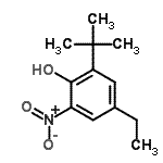 CAS#: 418805-50-2， 4-Ethyl-2-(2-Methyl-2-Propanyl)-6-Nitrophenol