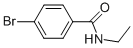 structure of CAS# 41882-25-1, 4-Bromo-N-Ethylbenzamide;4-Bromo-N-Ethylbenzamide(SALTDATA: FREE);4-Bromobenzoylethylamine;4-Bromo-N-Ethylbenzamide