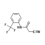 结构式 CAS# 419534-37-5, 2-氰基-N-[2-(三氟甲基)苯基]乙酰胺