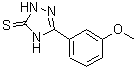 structure of CAS# 419540-45-7, 5-(3-Methoxyphenyl)-2,4-Dihydro-3H-1,2,4-Triazole-3-Thione;3H-1,2,4-triazole-3-thione, 2,4-dihydro-5-(3-methoxyphenyl);3H-1,2,4-triazole-3-thione, 2,4-dihydro-5-(3-methoxyphenyl)-;5-(3-methoxyphenyl)-2,4-dihydro-3H-1,2,4-triazole-3-thione