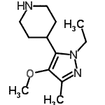 CAS#: 419571-67-8， 4-(1-Ethyl-4-Methoxy-3-Methyl-1H-Pyrazol-5-Yl)Piperidine
